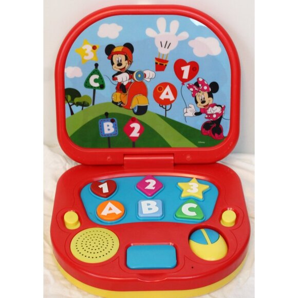 Disney Mickey Mouse Clubhouse Jr Learning Laptop Numbers Letters Colors Preschoo - Picture 5 of 9